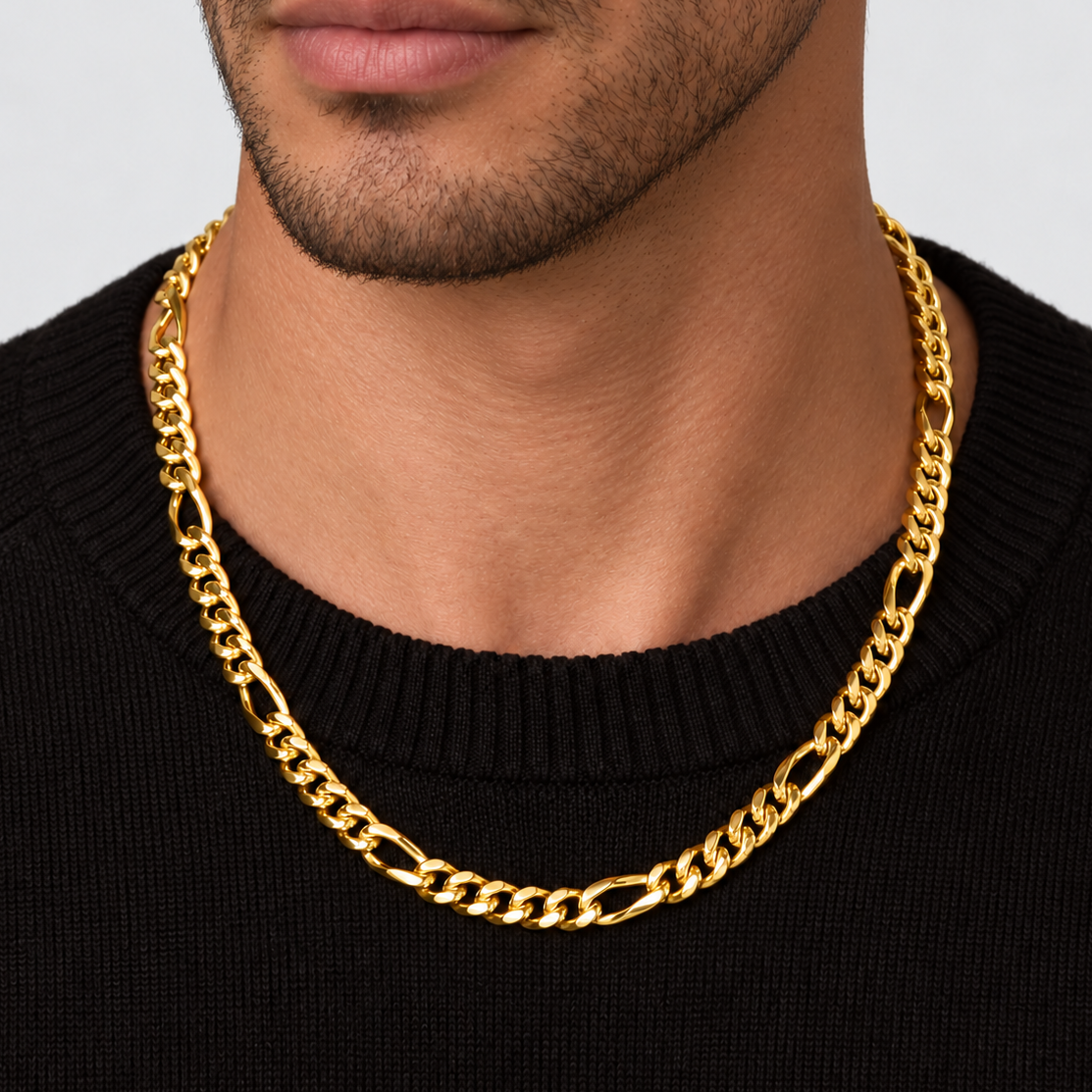 Figaro Chain (Gold) 8mm