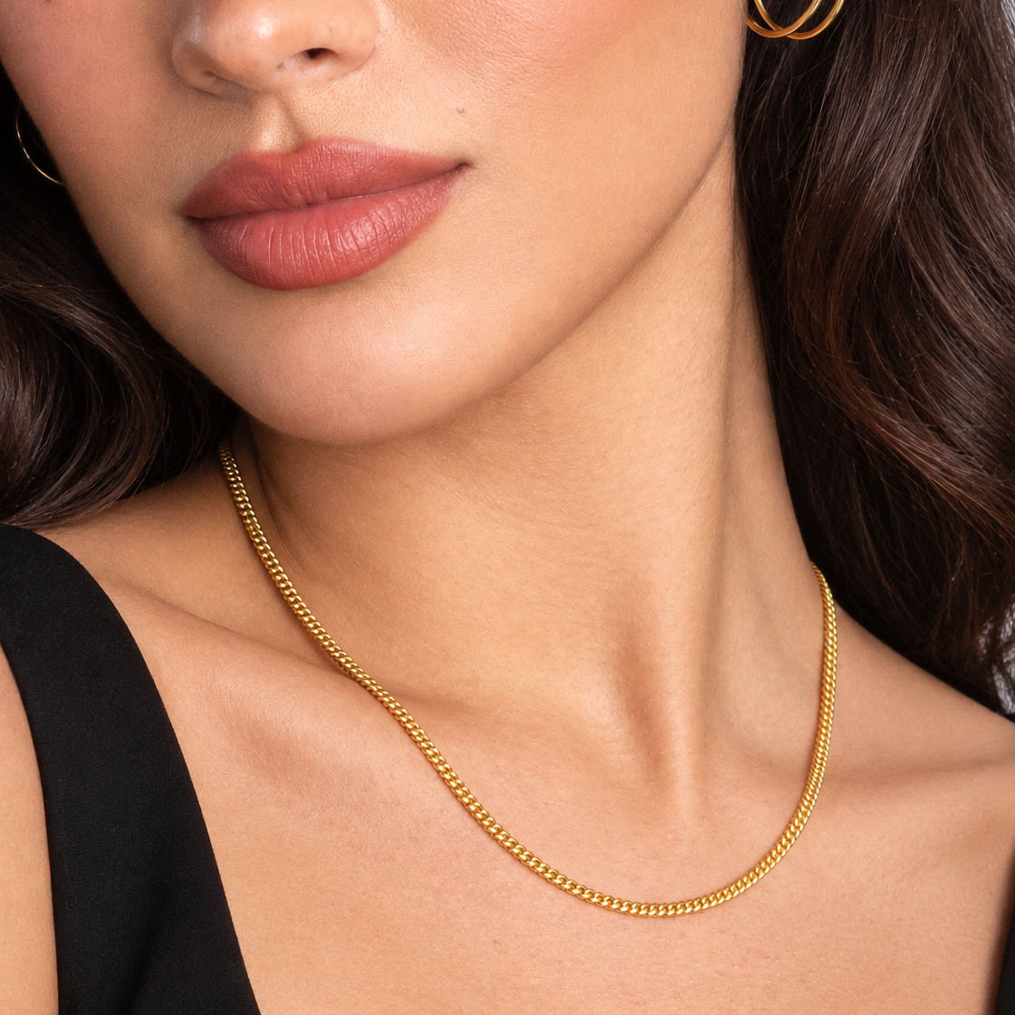 Women Cuban Chain (Gold) 3mm