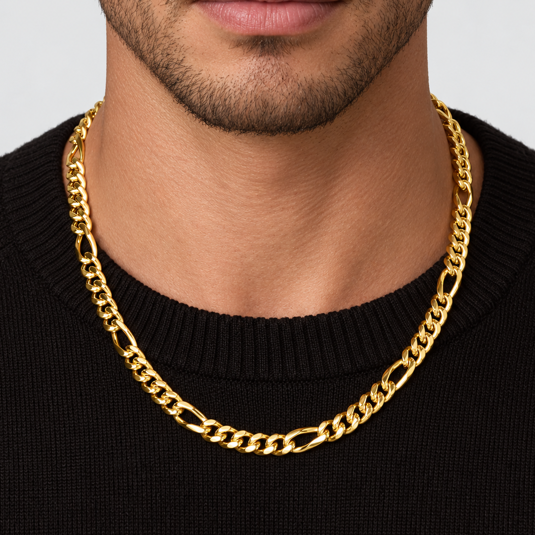 Figaro Chain (Gold) 8mm