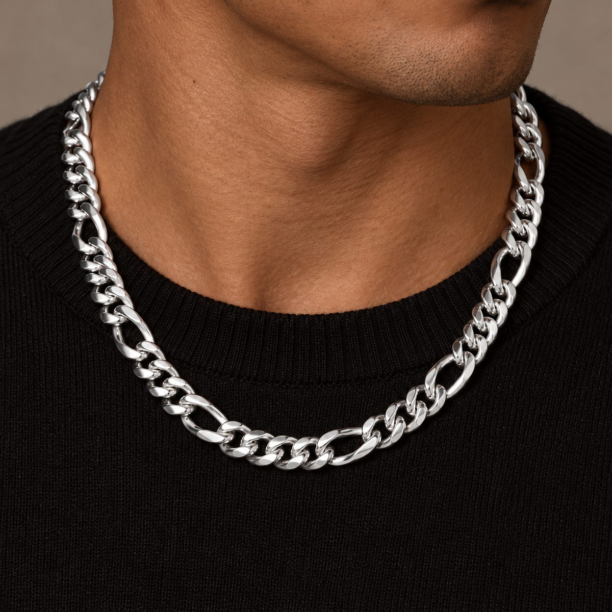 Figaro Chain (Silver) 10mm