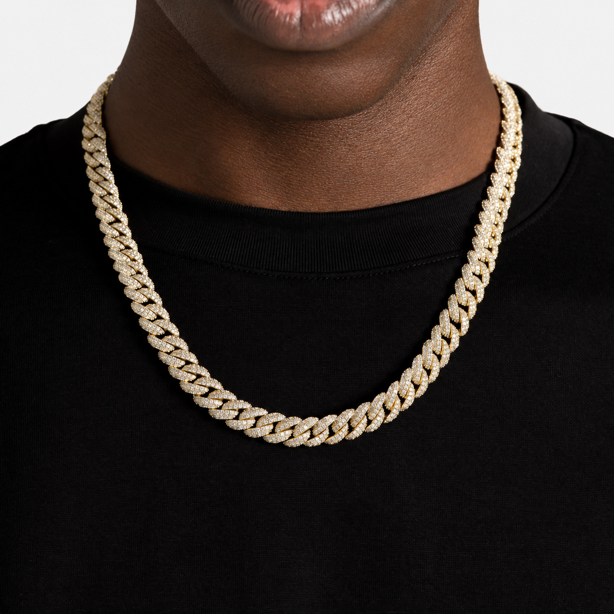 Diamond Cuban Chain (Gold) 10mm