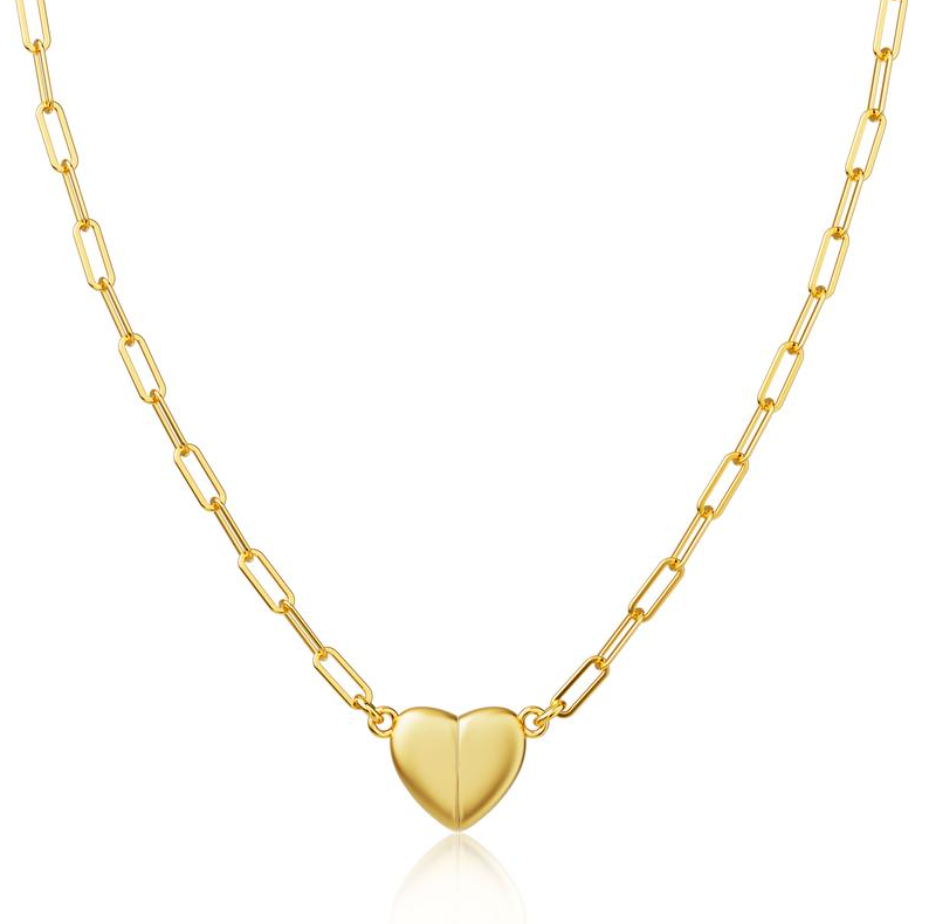 Ouro™ 14K Gold-Plated Heart Pendant Necklace