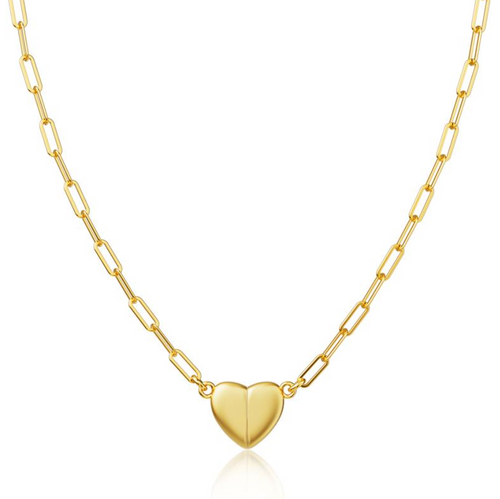 Ouro™ 14K Gold-Plated Heart Pendant Necklace