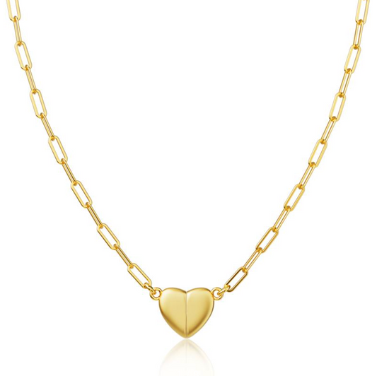 Ouro™ 14K Gold-Plated Heart Pendant Necklace