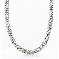 Plain Prong Cuban (Silver) 10mm