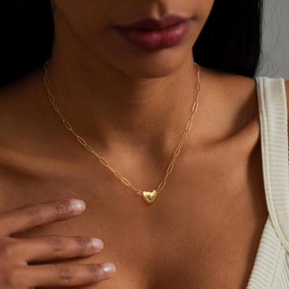 Ouro™ 14K Gold-Plated Heart Pendant Necklace