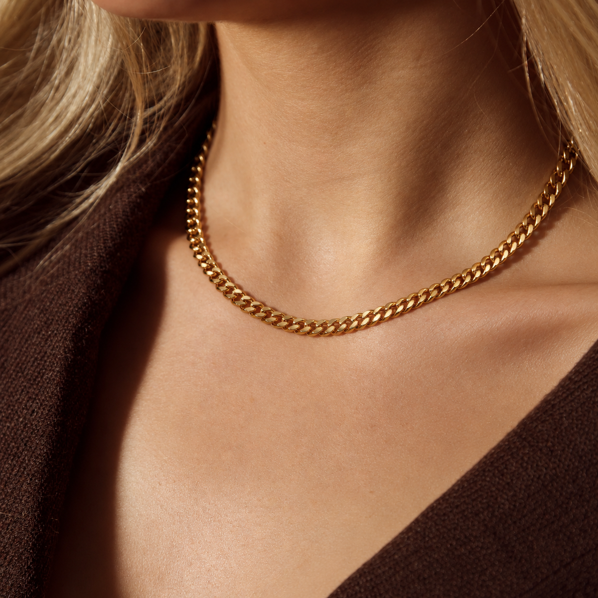 Women Cuban Chain (Gold) 5mm