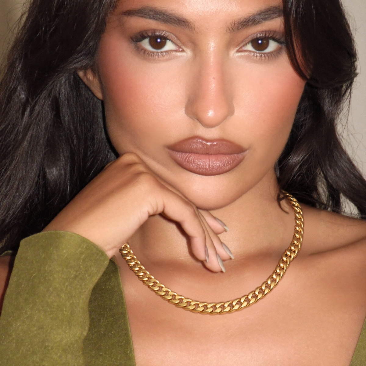 Women Cuban Chain (Gold) 8mm