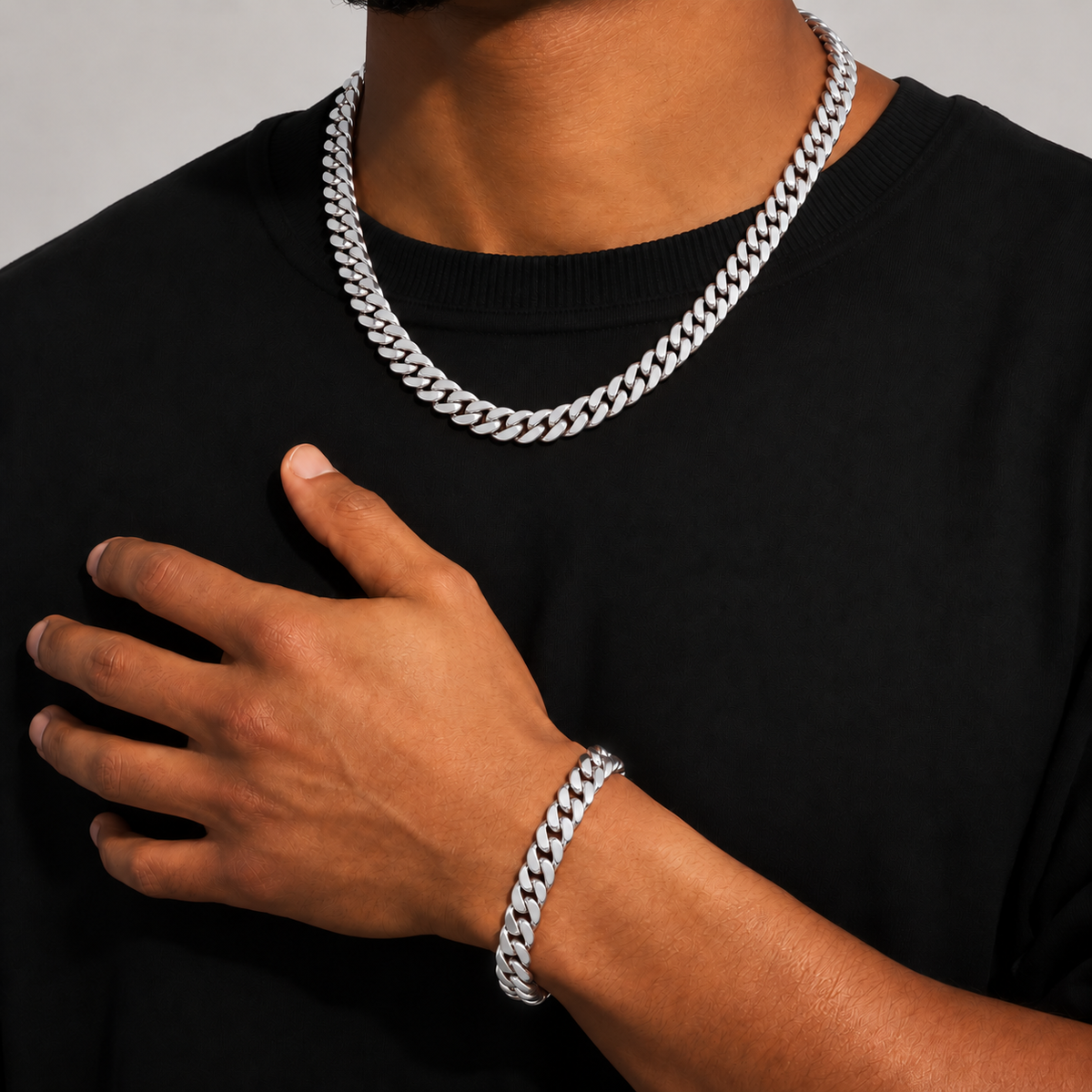 Monaco Cuban Chain (Silver)