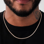 Micro Tennis Necklace - 14K Gold Plated