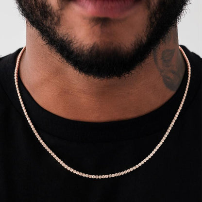 Micro Tennis Necklace - 14K Gold Plated