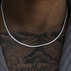 Micro Tennis Necklace - 14K Gold Plated
