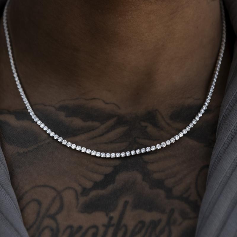 Micro Tennis Necklace - 14K Gold Plated