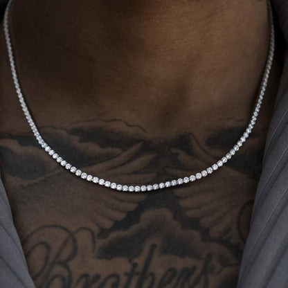 Micro Tennis Necklace - 14K Gold Plated