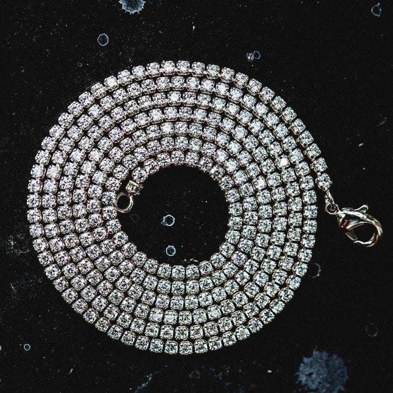 Micro Tennis Necklace - 14K Gold Plated