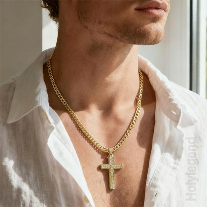 Ouro™ 14k Gold-Plated Crucifix Chain