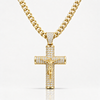 14K Gold Crucifix Chain