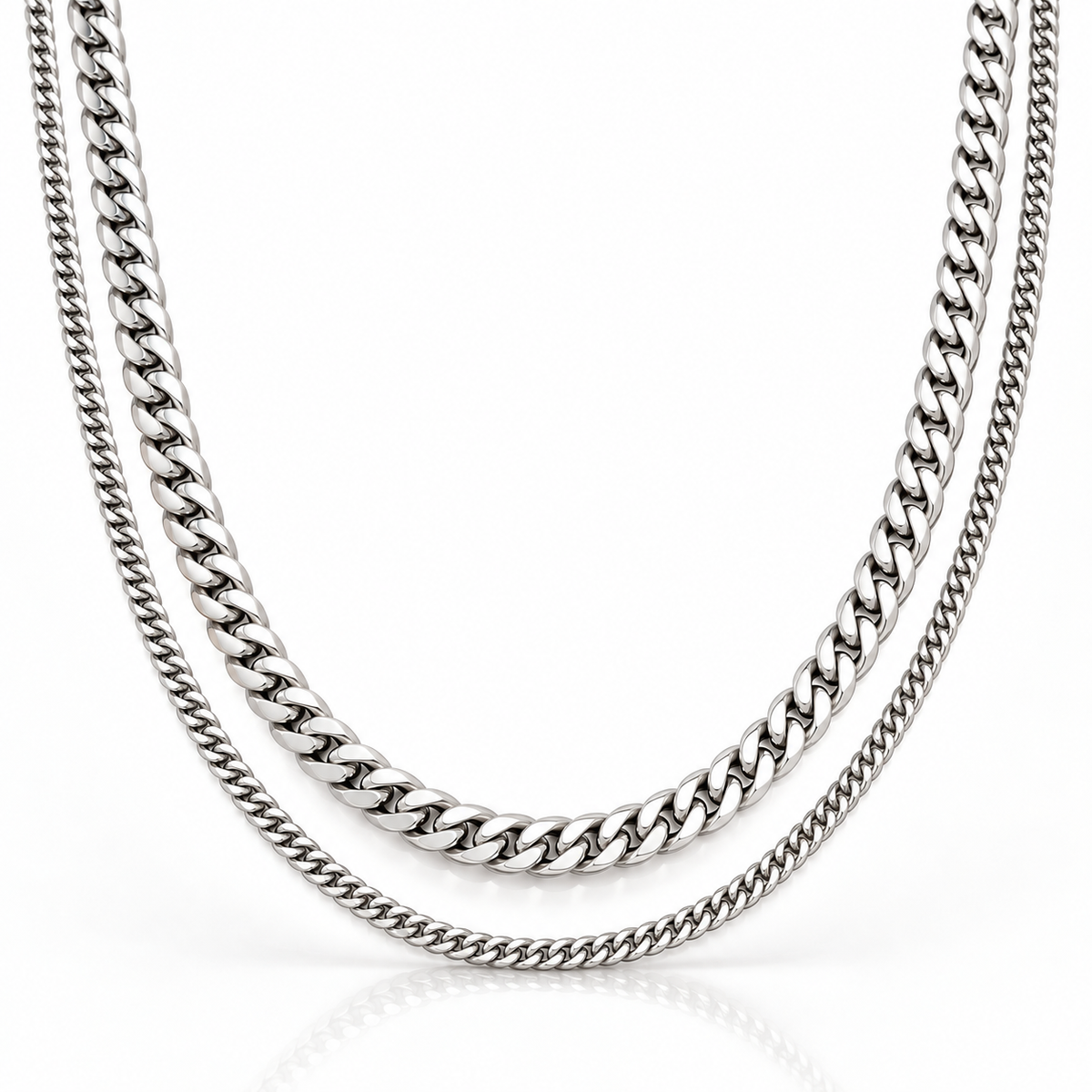 Cuban Chain Stack (Silver)