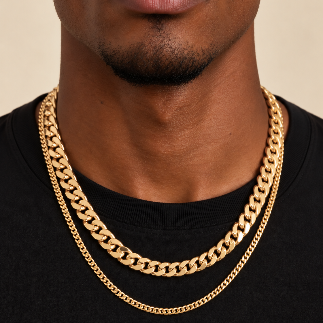 Cuban Chain Stack (Gold)