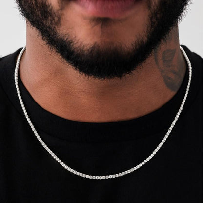 Micro Tennis Necklace - 14K Gold Plated