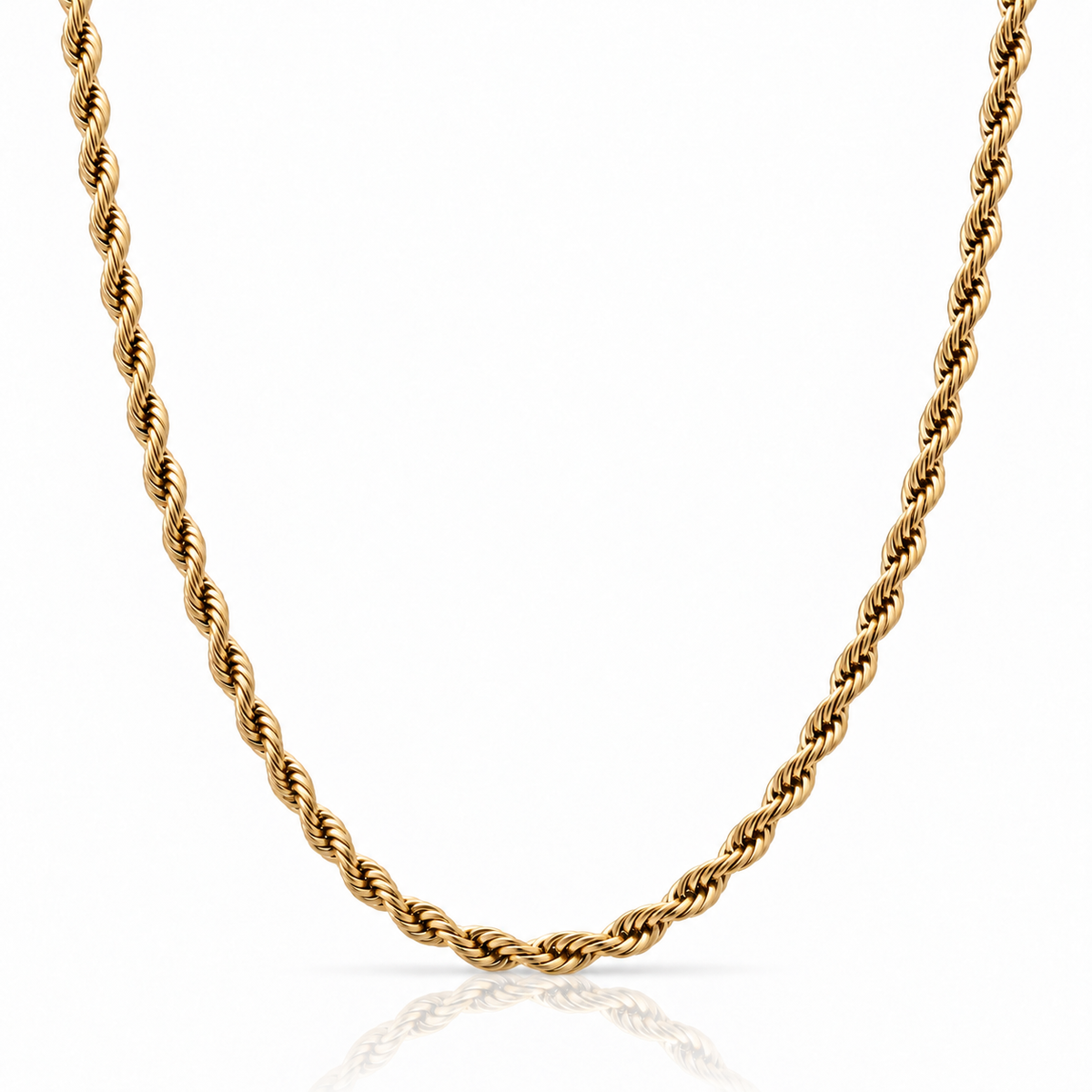 Women Rope Chain (Gold) 5mm