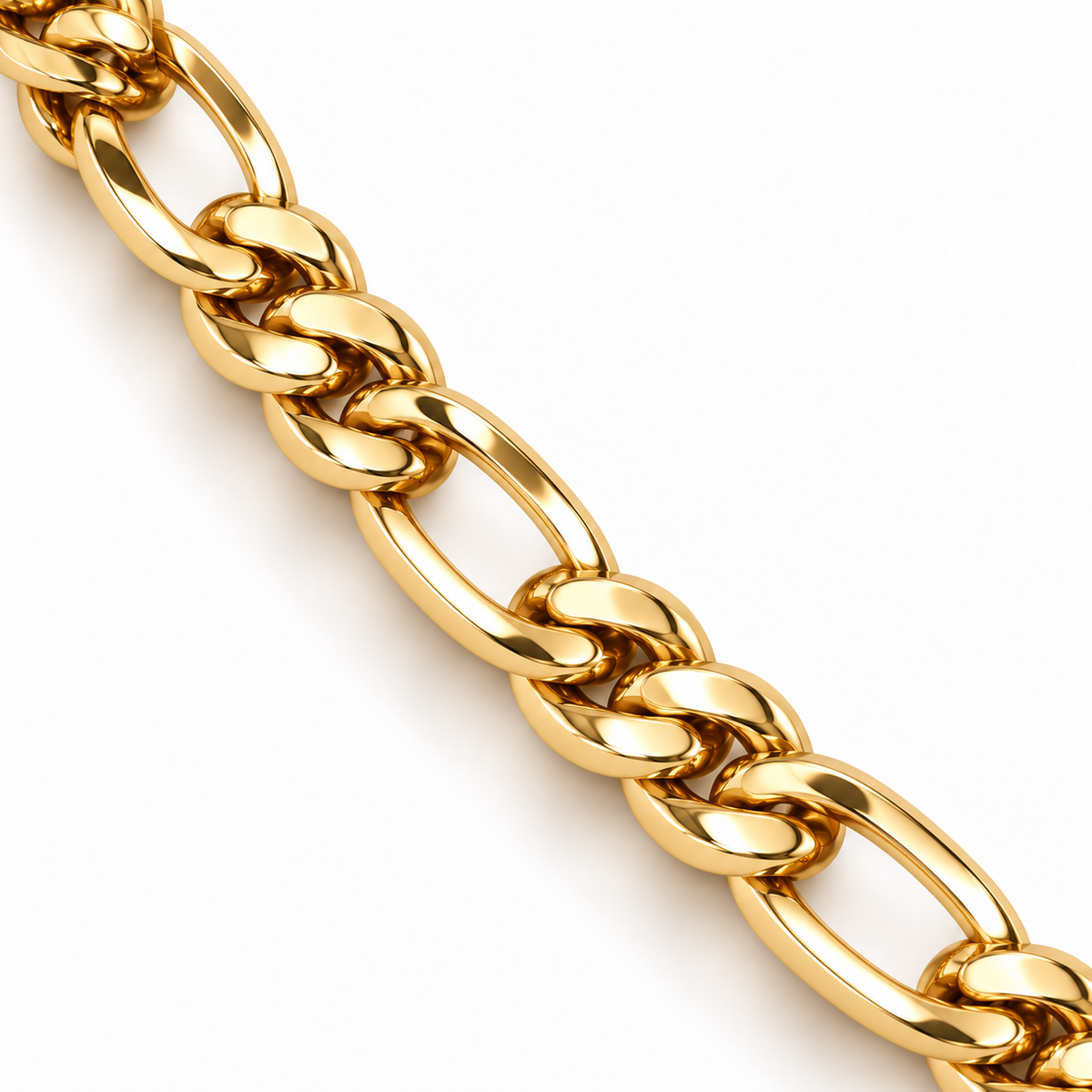Figaro Chain (Gold) 10mm