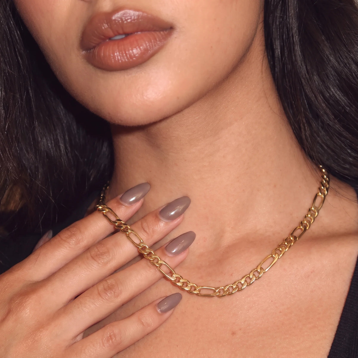 Women Figaro Chain (Gold) 6mm