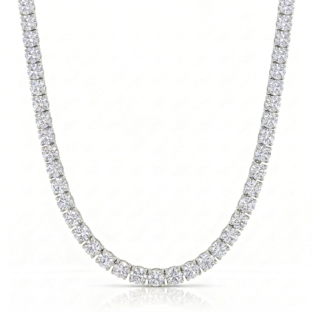 アイスアウト テニスチェーン マリファナ リーフ ゴールド Iced Tennis Chain – Ouro