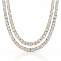 Tennis Chain Stack (Gold)