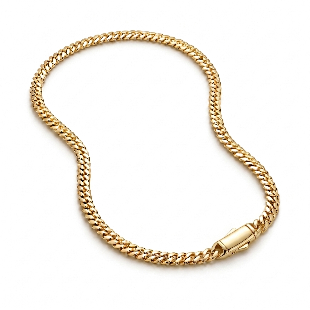 14K Gold Monaco Cuban Chain