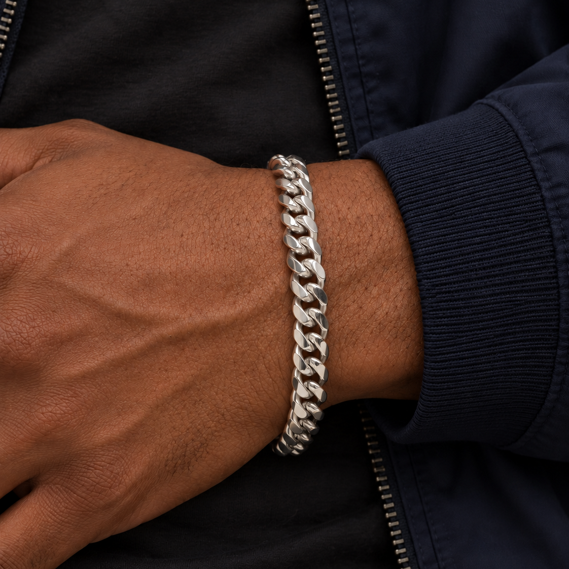 Cuban Bracelet (Silver) 8mm