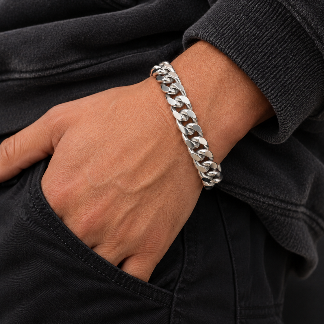 Cuban Bracelet (Silver) 10mm