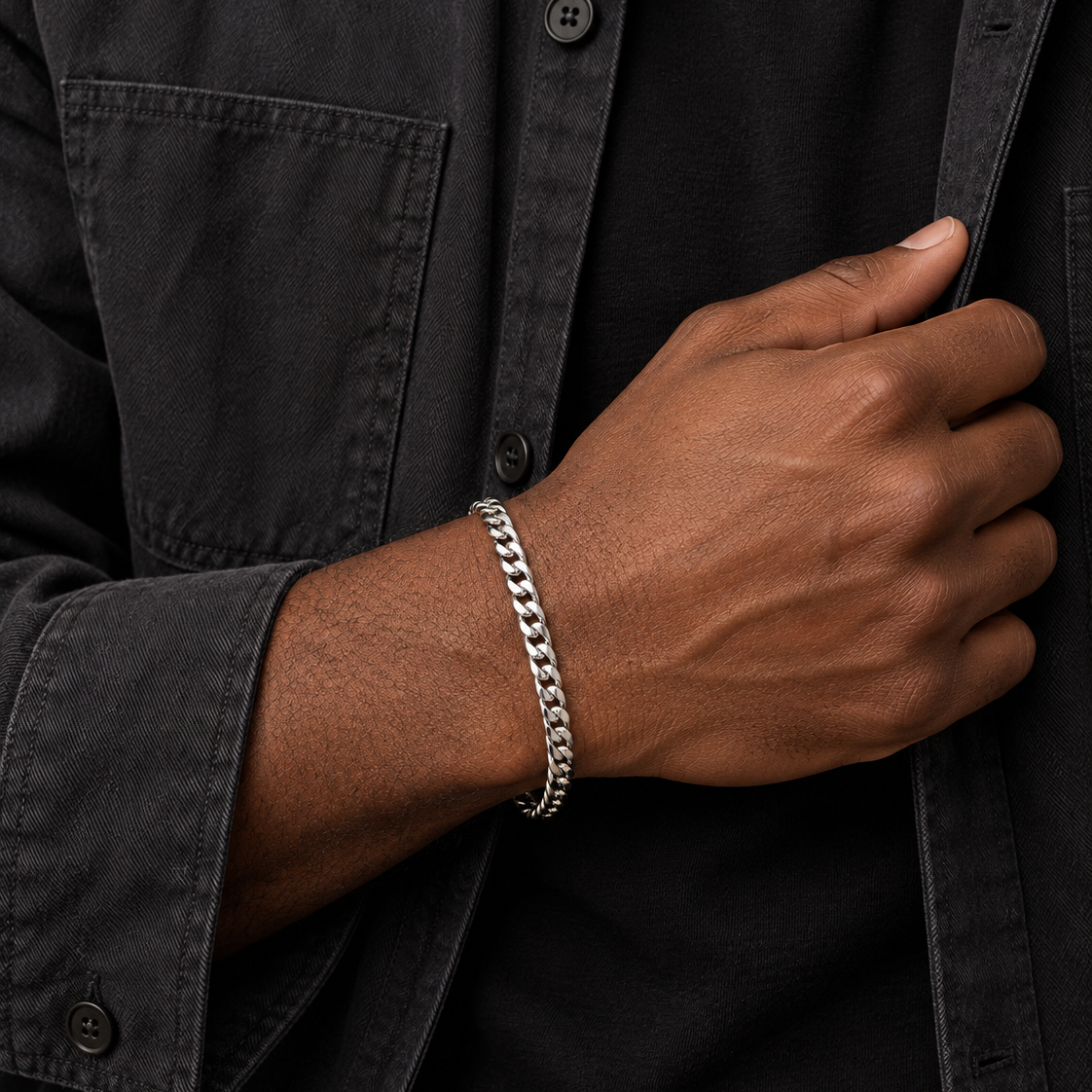 Cuban Bracelet (Silver) 6mm