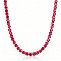 Women Ruby Tennis Chain 5mm