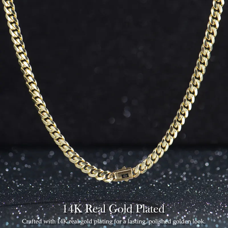 Ouro™ 14K Gold-Plated Monaco Cuban Chain