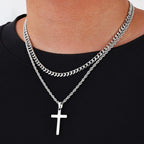 Ouro™  Stainless Steel Layered Cross
