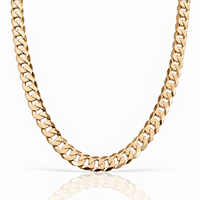Flat Cuban (Gold) 10mm