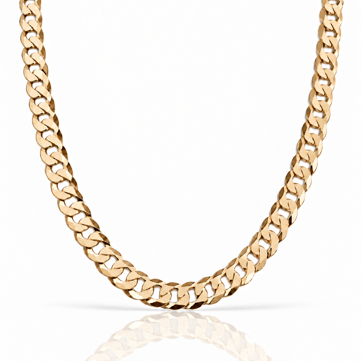 Flat Cuban (Gold) 10mm