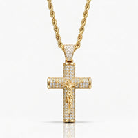 14K Rope Crucifix Chain