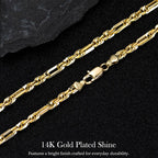 Ouro™ 14K Real Gold-Plated Milano Rope Chain