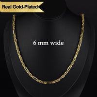 Ouro™ 14K Real Gold-Plated Milano Rope Chain