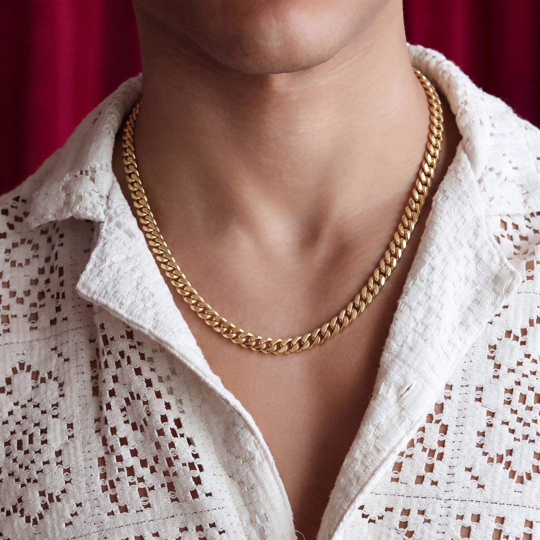 14K Gold Monaco Cuban Chain