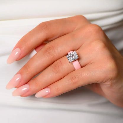 Ouro™  Emerald-Cut CZ Ring