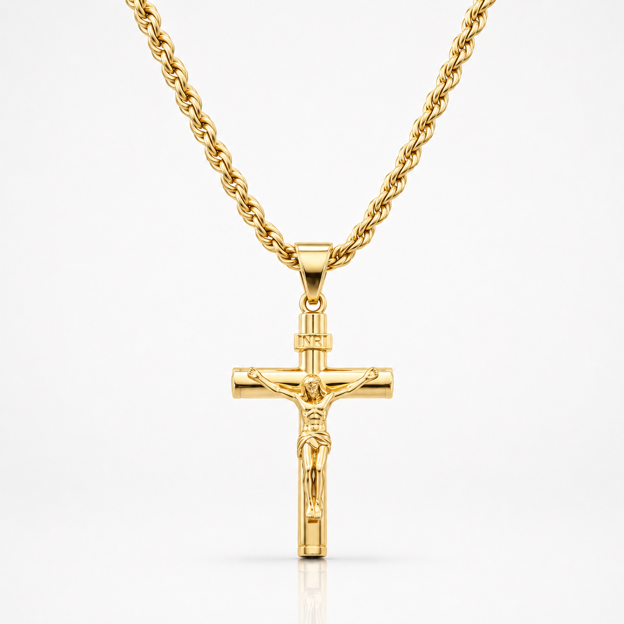 Ouro™ 14K Gold Crucifix Chain