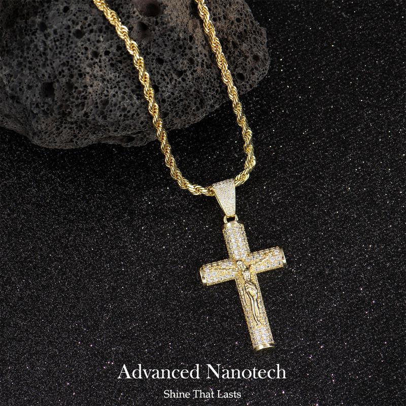 Ouro™ 14k Gold Plated Crucifix Chain