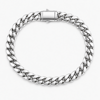Monaco Cuban Bracelet (Silver)