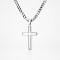 Silver Cross Chain
