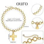 Ouro™ 14K Gold-Plated Chunky Cross