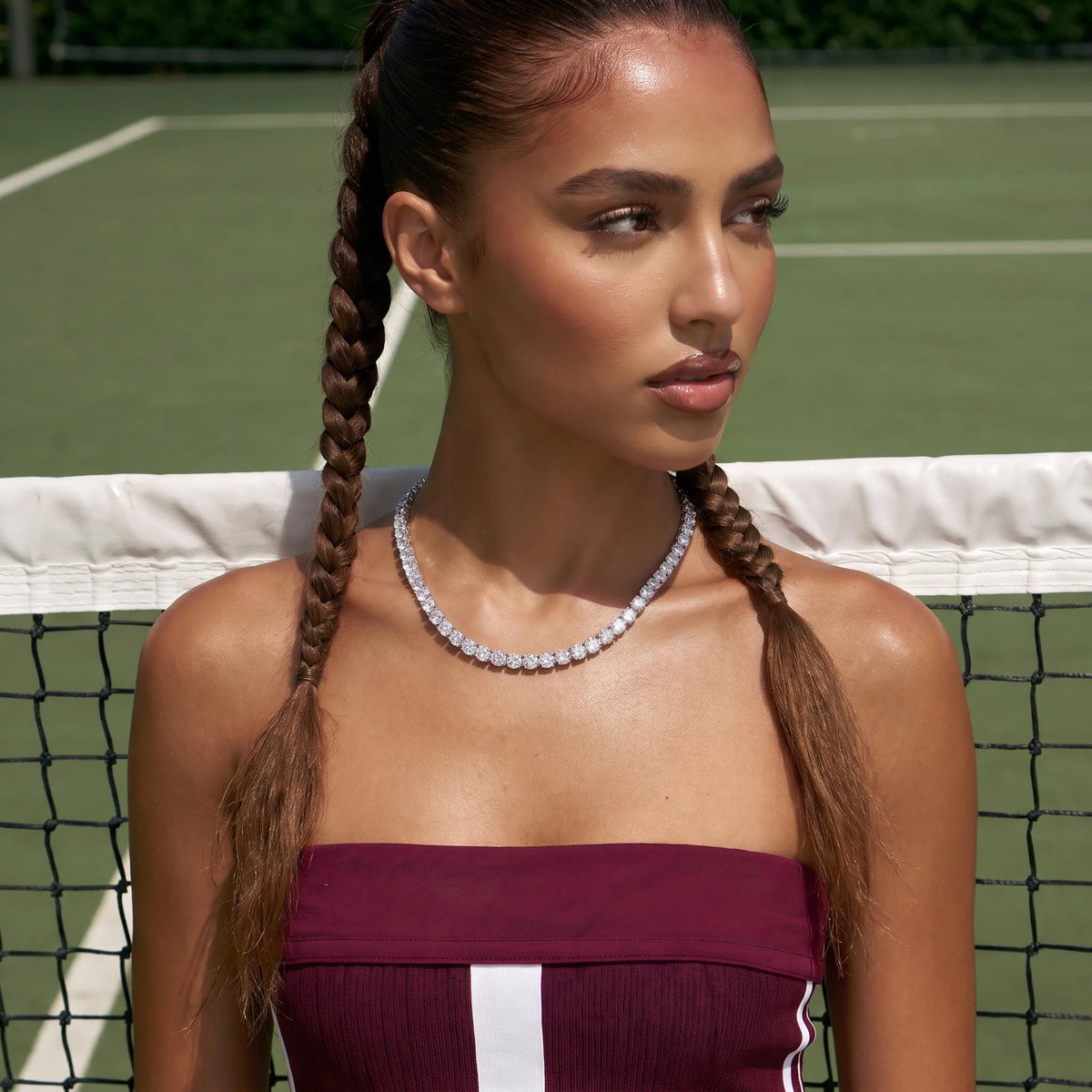 Women Tennis Chain (Silver) 5mm