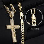 Ouro™ 14k Gold Plated Crucifix Chain